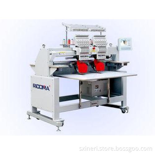 2 Head Cap / Garment Tubular Embroidery Machine , Cording +